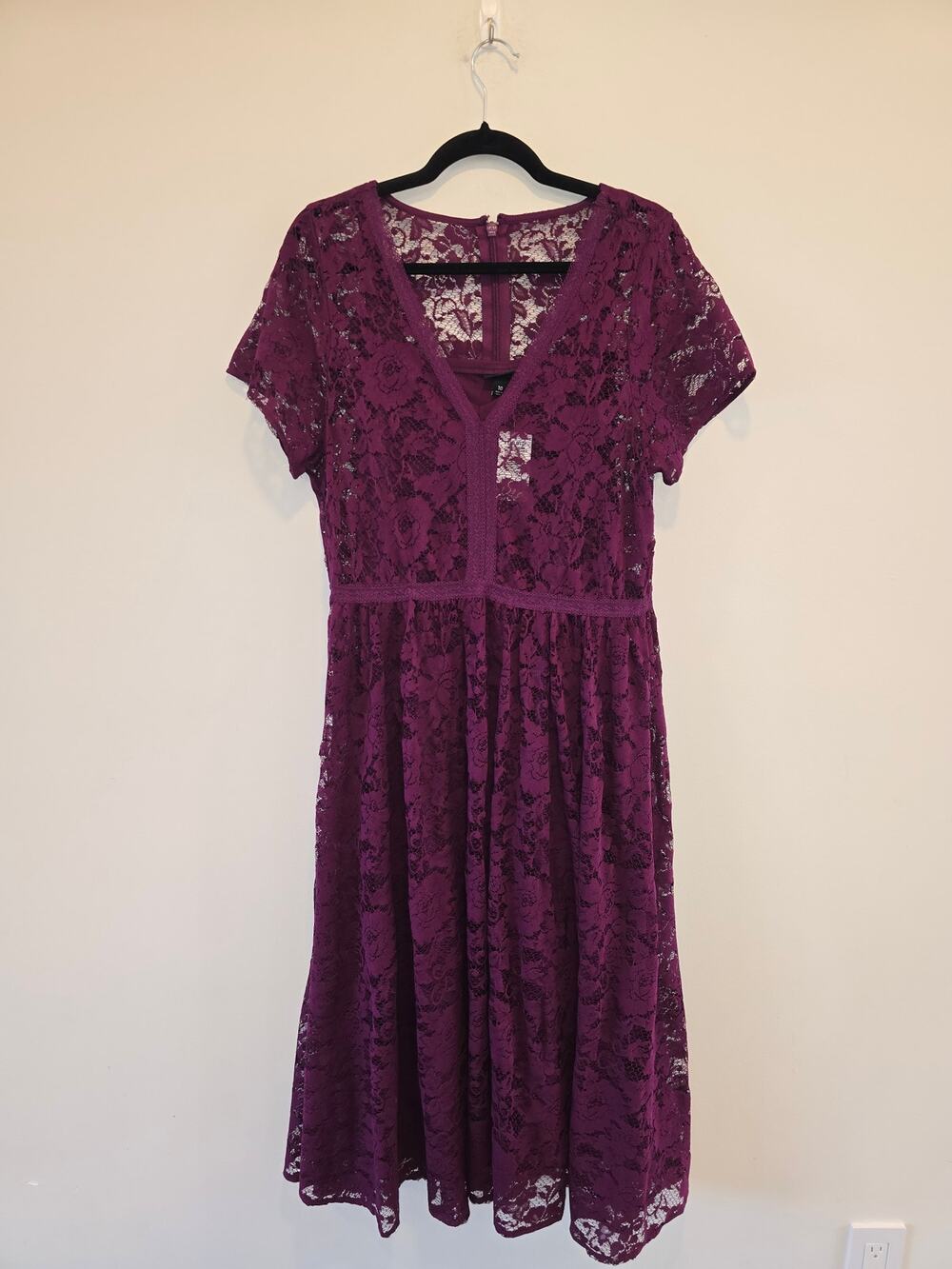 NWT Torrid purple lace dress size 10